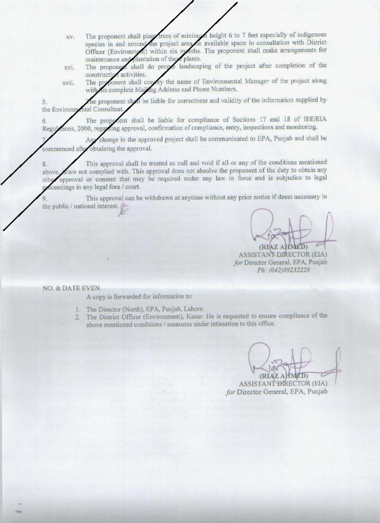 EPA Punjab incinerator approval conditions — page 2